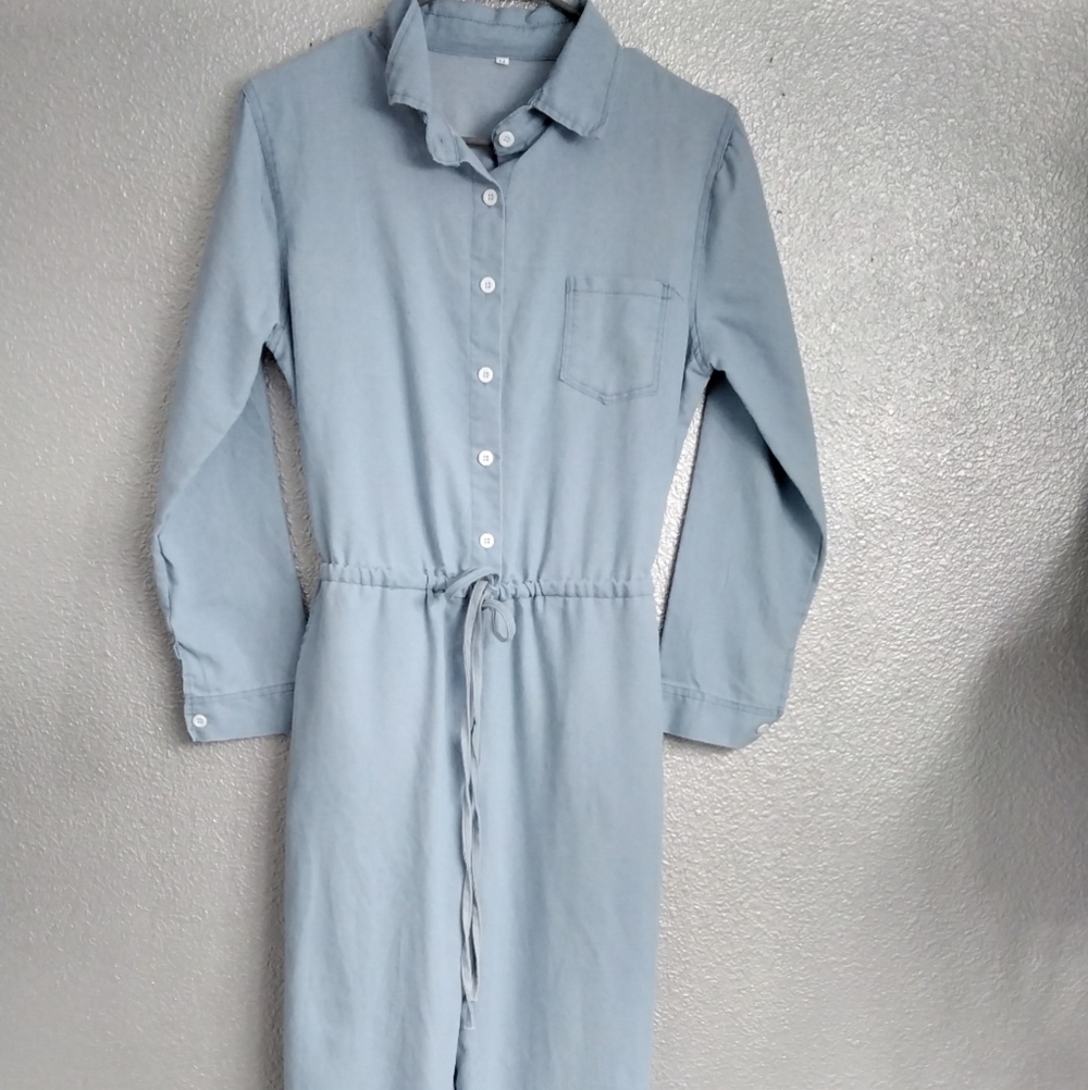 Chambray Women's Jumpsuit Size M